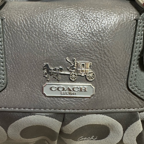 Gray Coach Signature Bag - Picture 7 of 13
